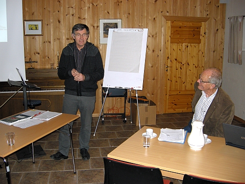 Organisasjonssjef i Rogaland Bondelag, Svein Helge Harbo (t.v) og leder i Jordvernforeningen i Vestfold, Rolf Berg.