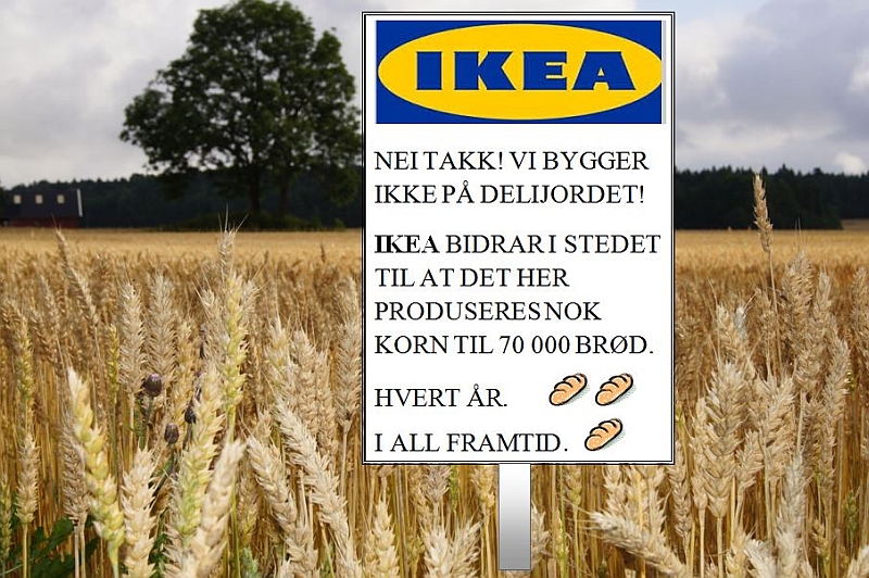 IKEA bygger ikke på Delijordet Plakat800